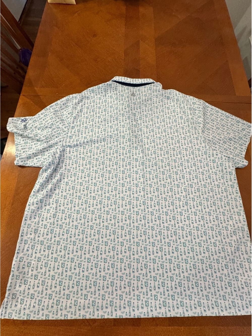 Bermuda Sands Men's XXXL Polo Shirt with Drink Pattern 653 - Picture 4 of 5